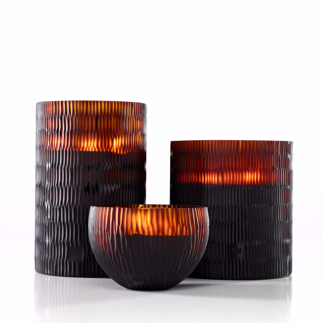 Rhombus Ellipse Amber Bougie